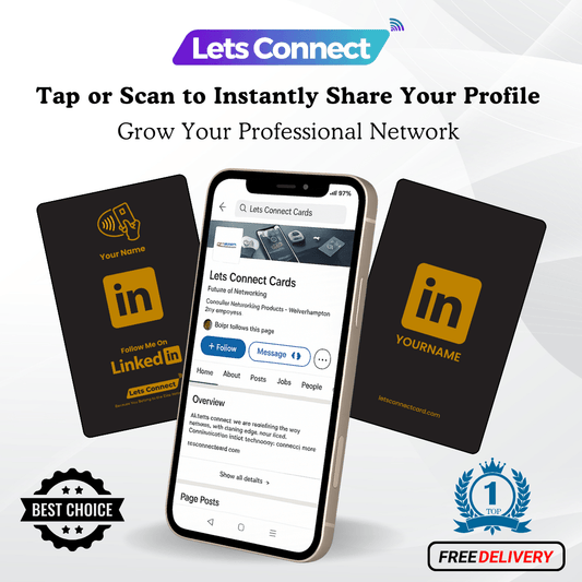 LinkedIn Business Card with NFC & QR Code | Tap to Leave Feedback Instantly