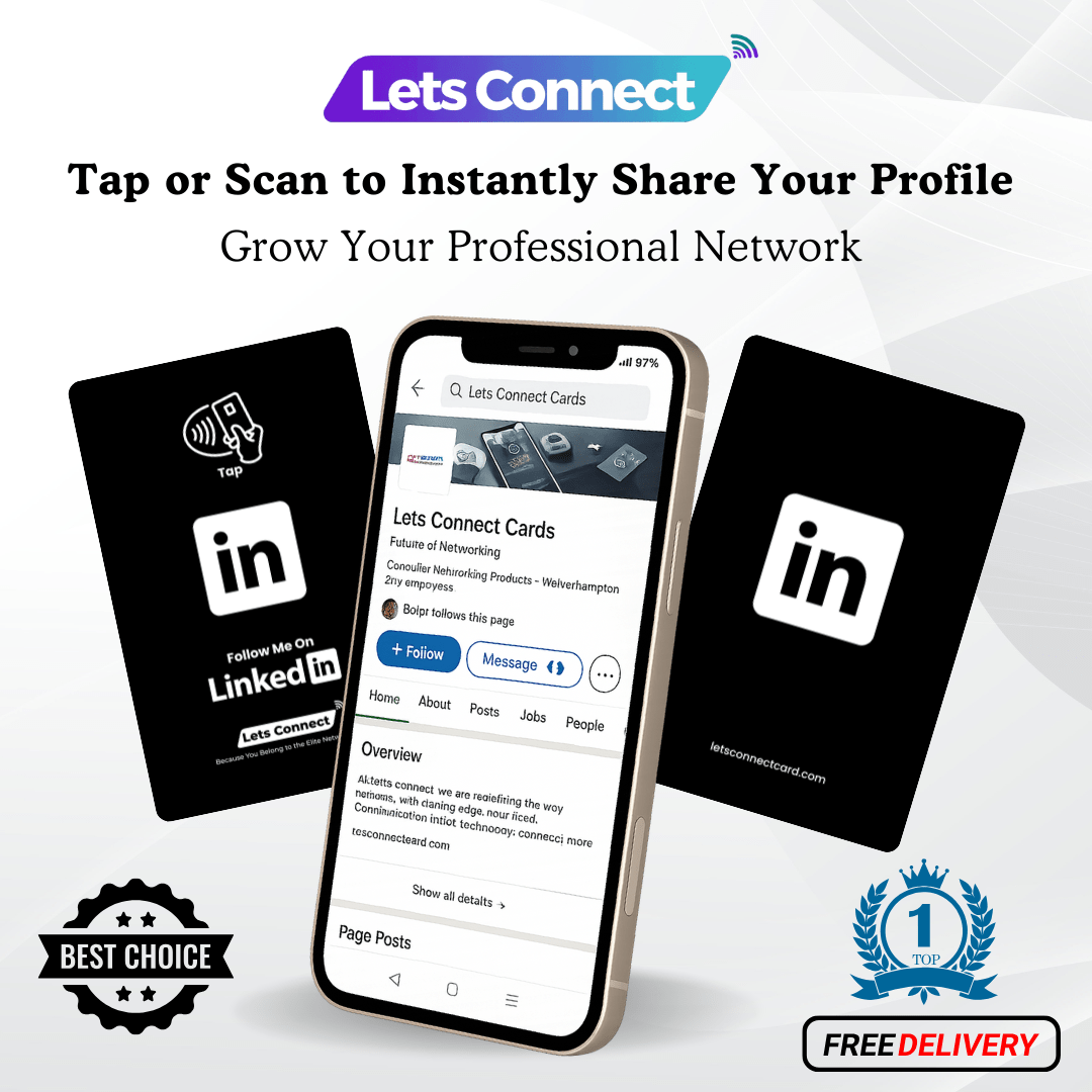 LinkedIn Business Card with NFC & QR Code | Tap to Leave Feedback Instantly