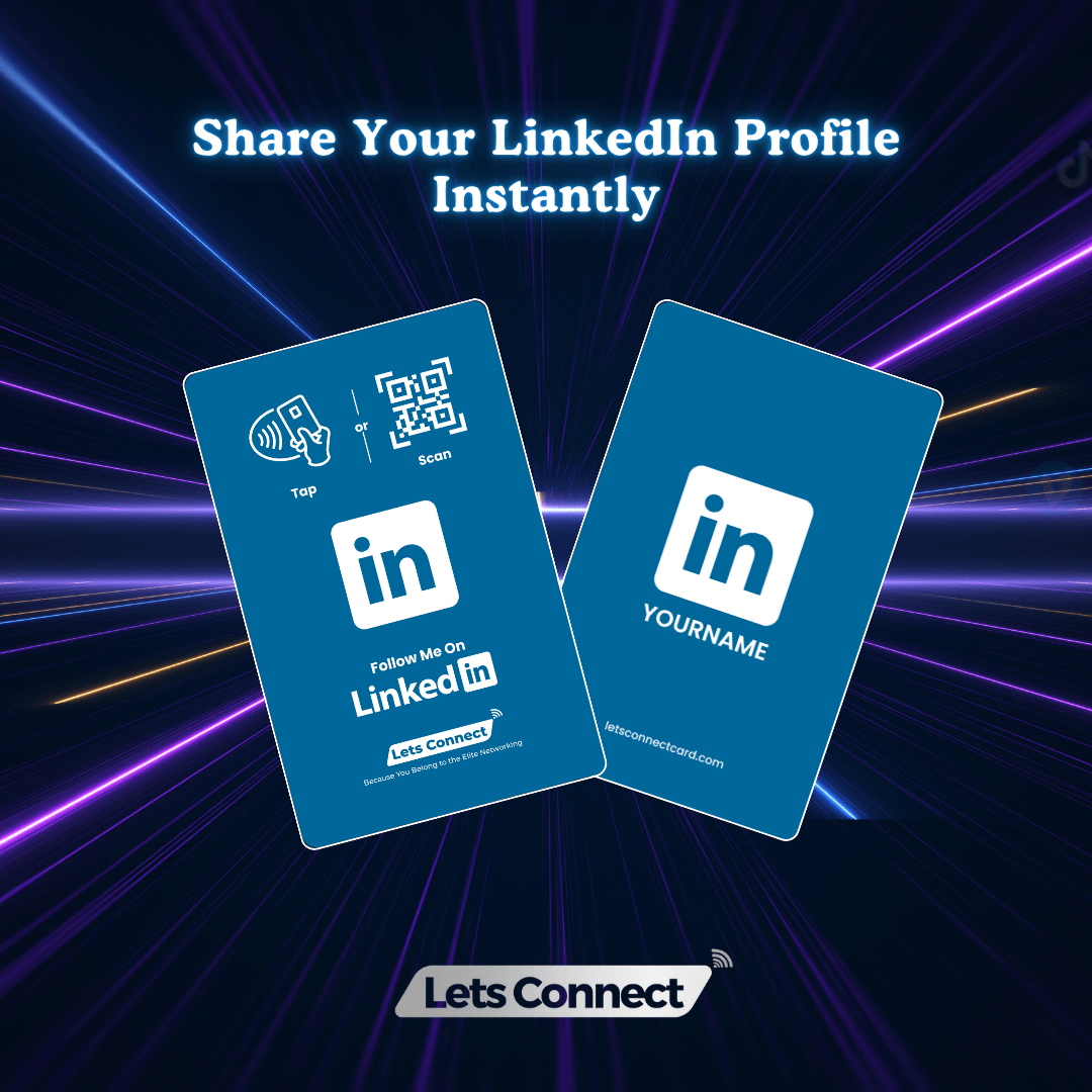 LinkedIn Business Card with NFC & QR Code | Tap to Leave Feedback Instantly