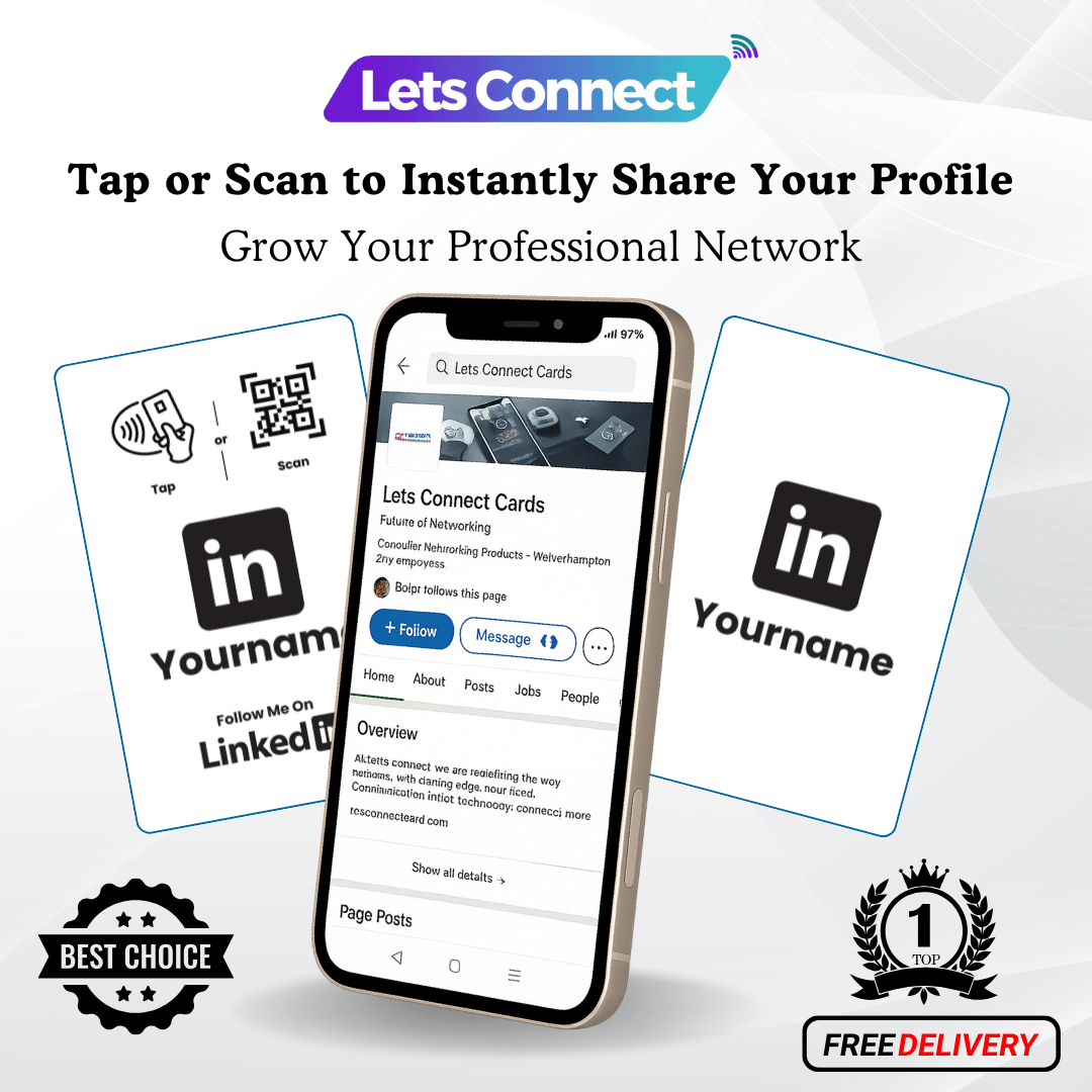 LinkedIn Business Card with NFC & QR Code | Tap to Leave Feedback Instantly