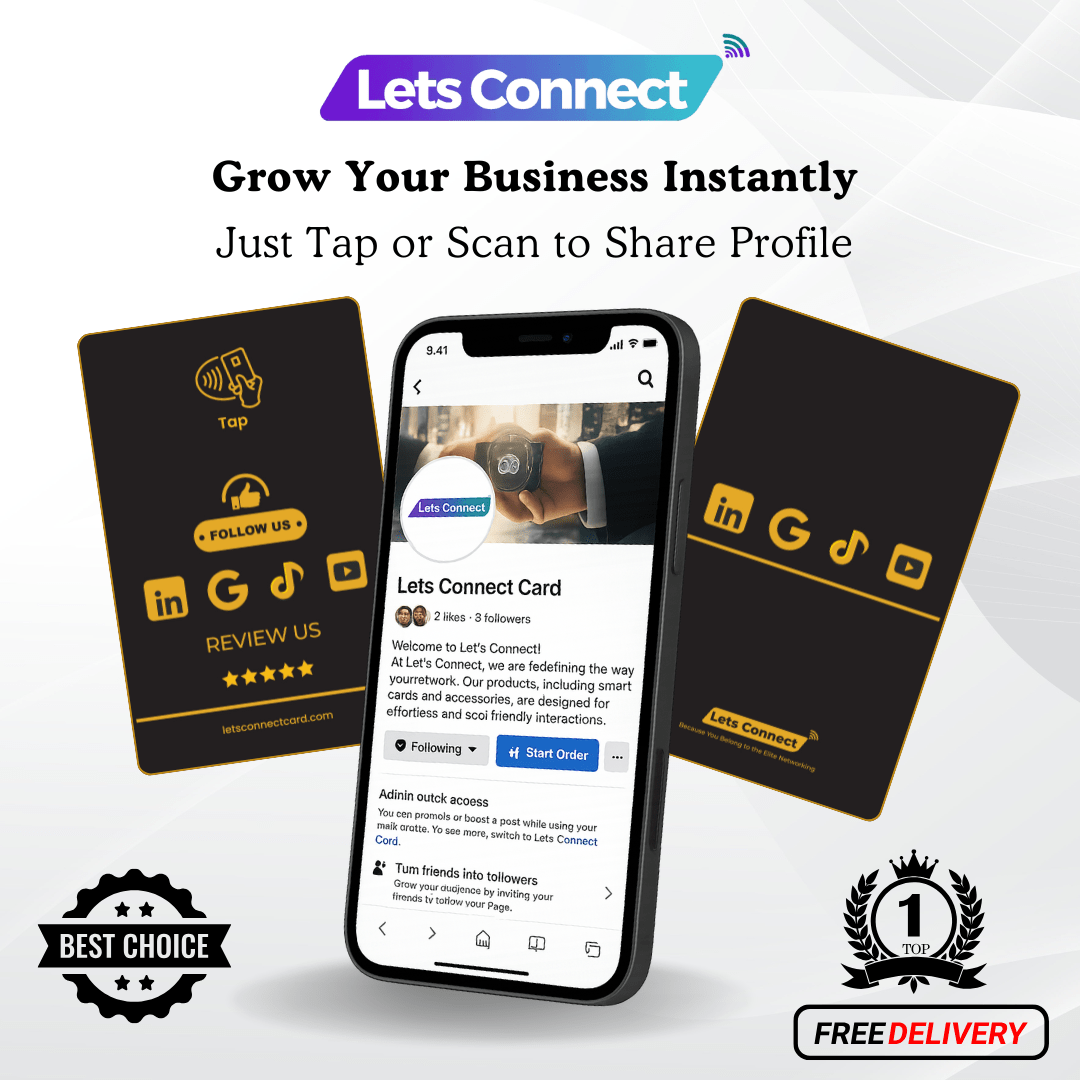 Multi Review Card with NFC QR Code