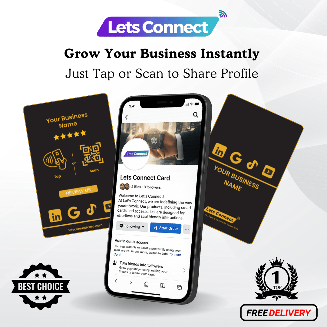 Multi Review Card with NFC QR Code