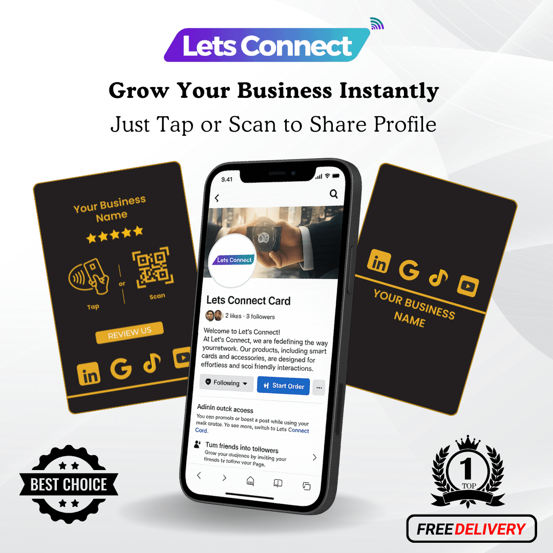 Multi Review Card with NFC QR Code