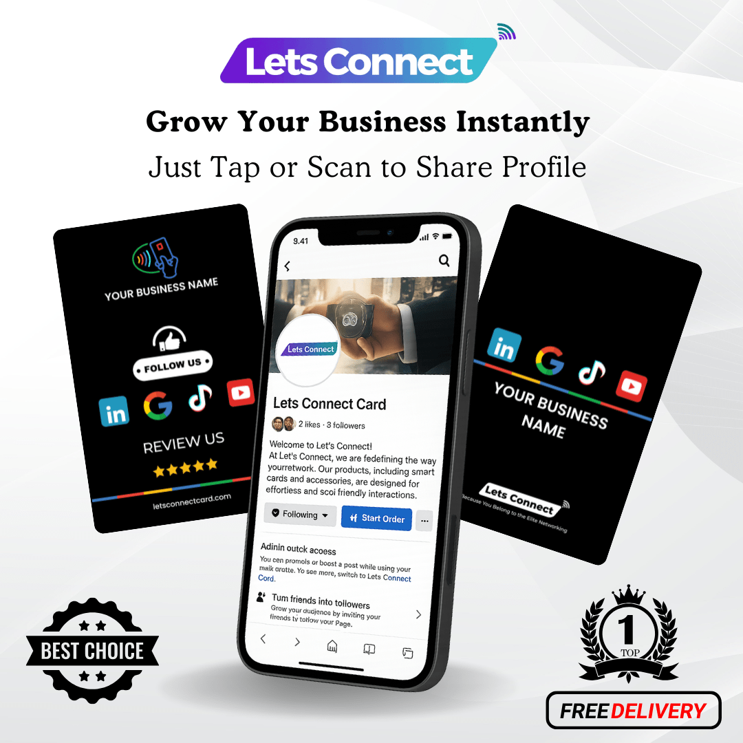 Multi Review Card with NFC QR Code