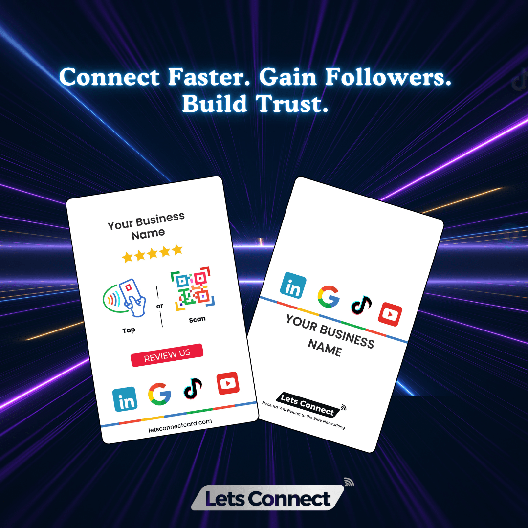 Multi Review Card with NFC QR Code