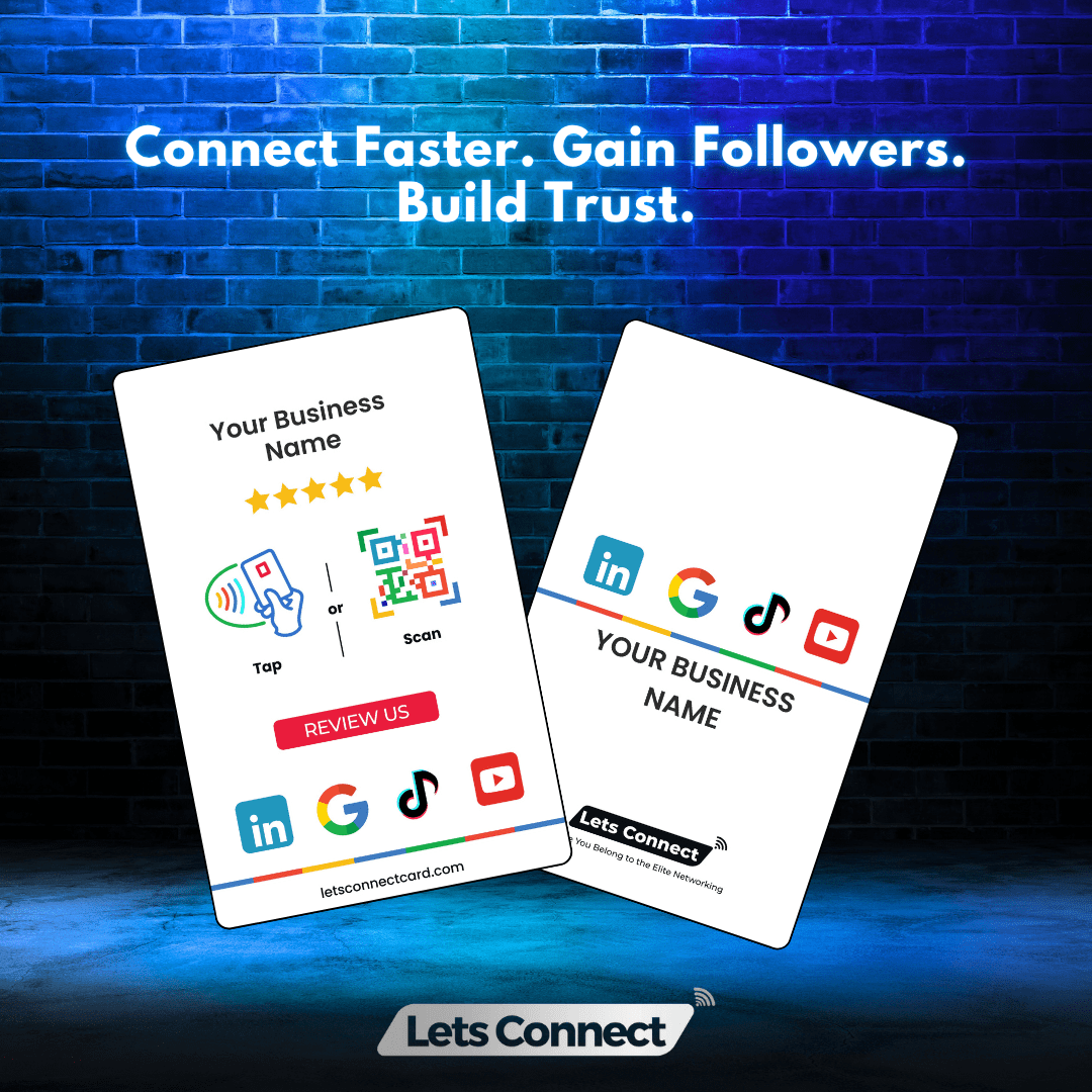 Multi Review Card with NFC QR Code