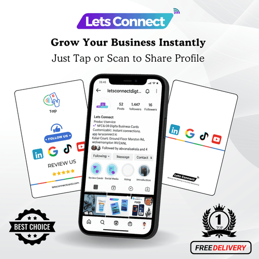 Multi Review Card with NFC QR Code