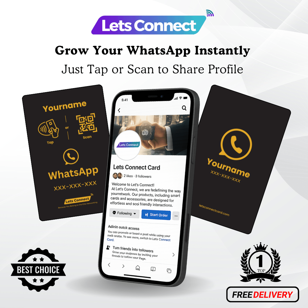 Whatsapp Business Card with NFC QR Code