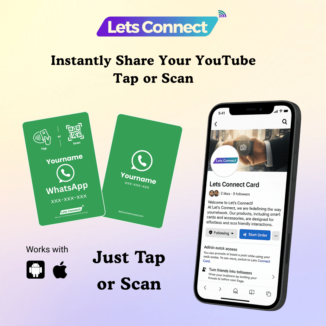 Whatsapp Business Card with NFC QR Code