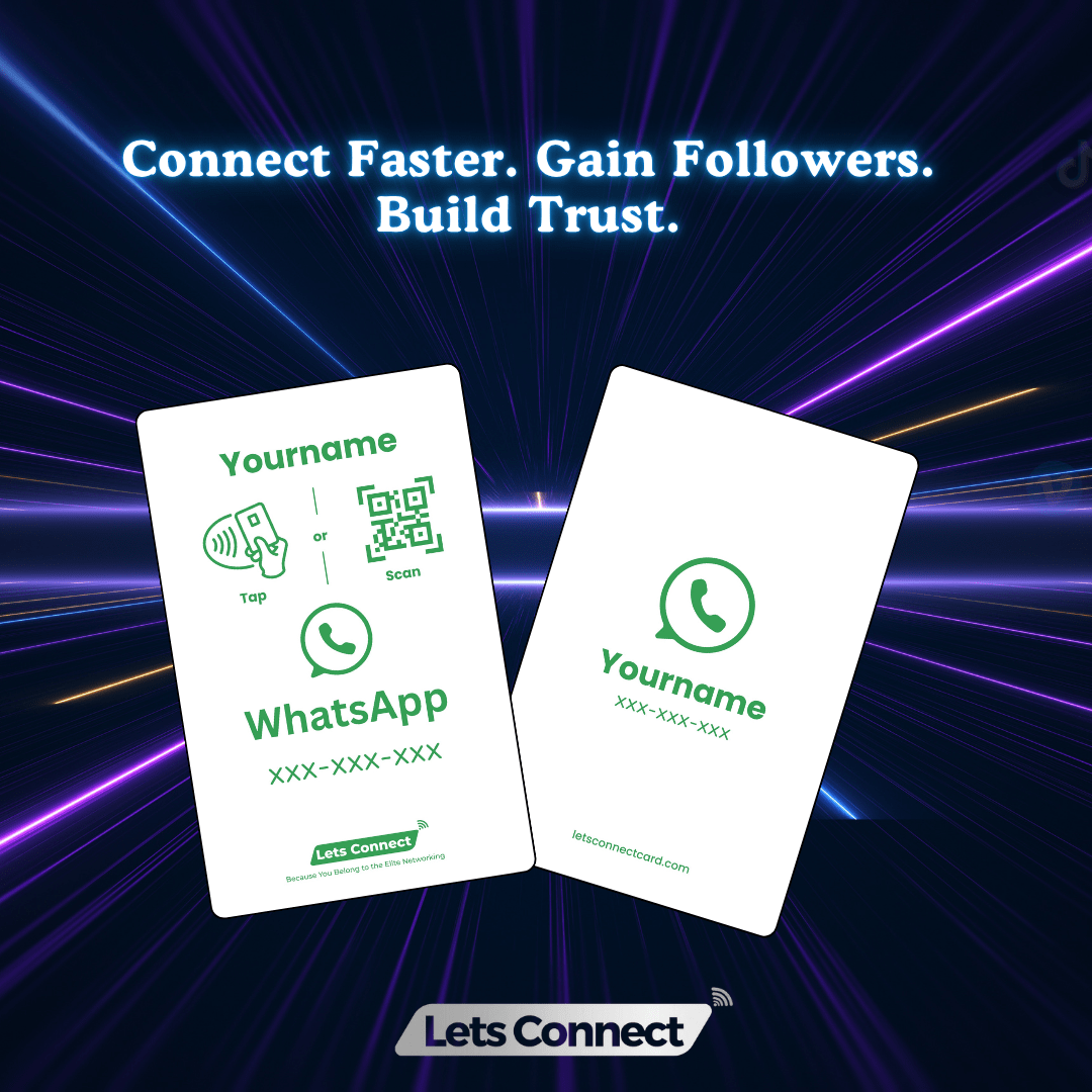Whatsapp Business Card with NFC QR Code
