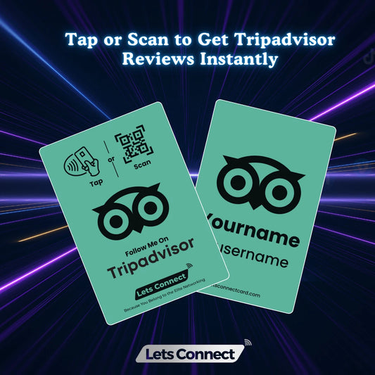 Tripadvisor Review Card with NFC & QR Code | Tap to Leave Feedback Instantly