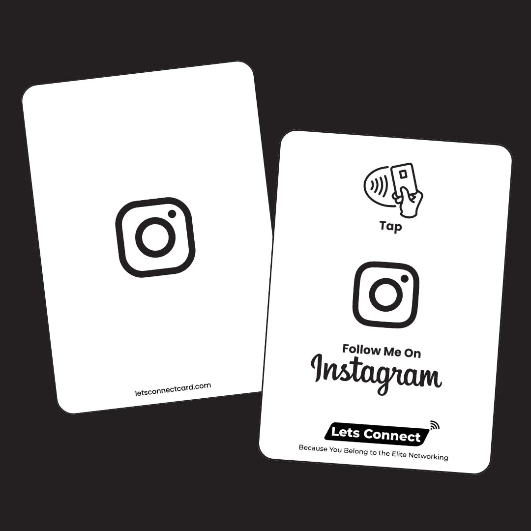 Instagram Business Card with NFC & QR Code | Tap to Connect & Share Profile
