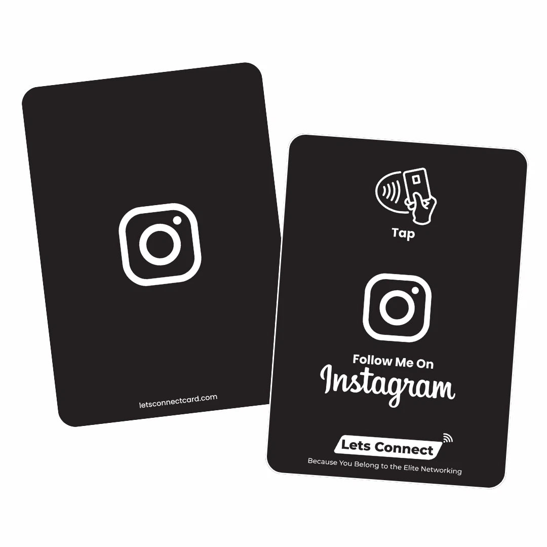 Instagram Business Card with NFC & QR Code | Tap to Connect & Share Profile