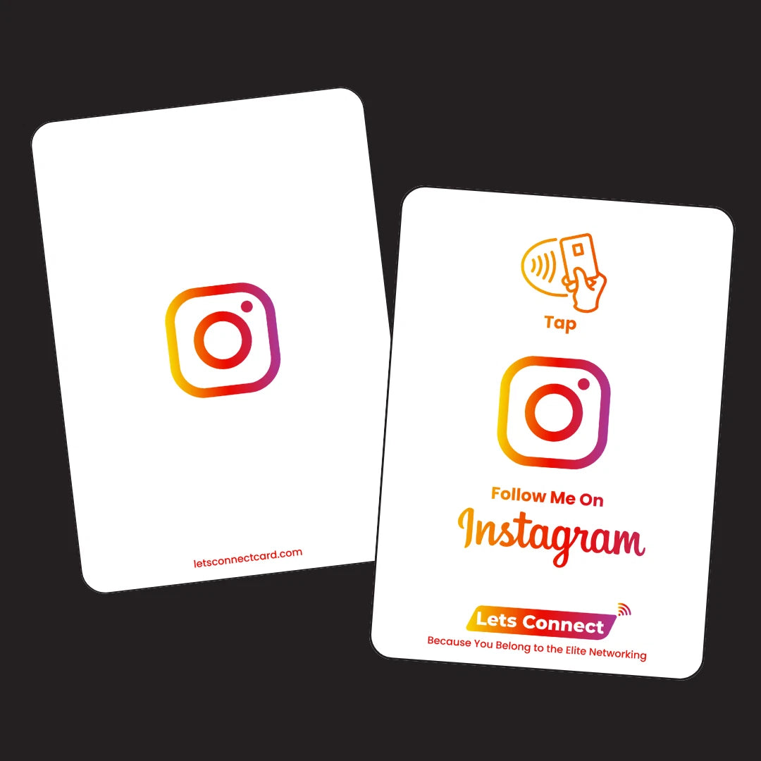 Instagram Business Card with NFC & QR Code | Tap to Connect & Share Profile
