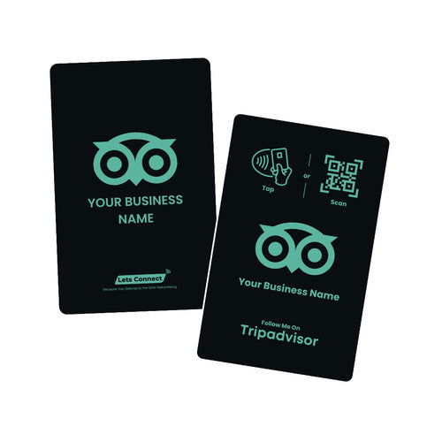 Tripadvisor Review Card with NFC & QR Code | Tap to Leave Feedback Instantly