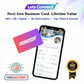 Tap Business Card With NFC & QR Code Smart Digital Card Custom Contact Card