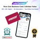Virtual Business Card with NFC & QR Code Tap & Scan Custom Smart Card