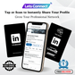 LinkedIn Business Card with NFC & QR Code | Tap to Leave Feedback Instantly