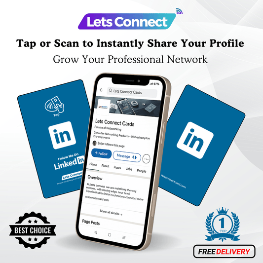 LinkedIn Business Card with NFC & QR Code | Tap to Leave Feedback Instantly