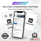LinkedIn Business Card with NFC & QR Code | Tap to Leave Feedback Instantly