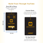 Youtube Business Card with NFC QR Code