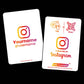 Instagram Business Card with NFC & QR Code | Tap to Connect & Share Profile