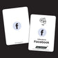 Facebook Business Card with NFC & QR Code | Tap & Share Digital Card