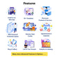 Online Business Card With NFC & QR Code Custom Smart Tap & Scan Contact Card