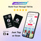 TikTok Display Card With NFC & QR Code Tap to Follow Custom Social Card