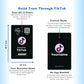 TikTok Display Card With NFC & QR Code Tap to Follow Custom Social Card