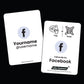 Facebook Business Card with NFC & QR Code | Tap & Share Digital Card