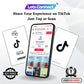 TikTok Display Card With NFC & QR Code Tap to Follow Custom Social Card