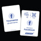 Facebook Business Card with NFC & QR Code | Tap & Share Digital Card